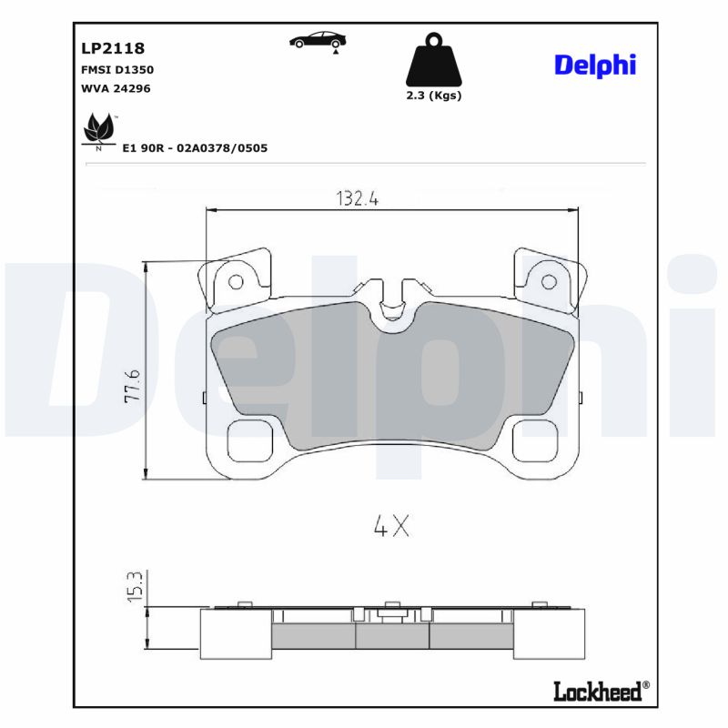 Delphi Diesel Remblokset LP2118