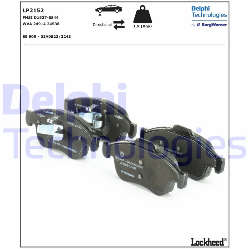 Delphi Diesel Remblokset LP2152