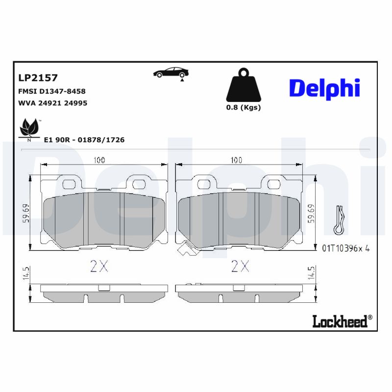 Delphi Diesel Remblokset LP2157