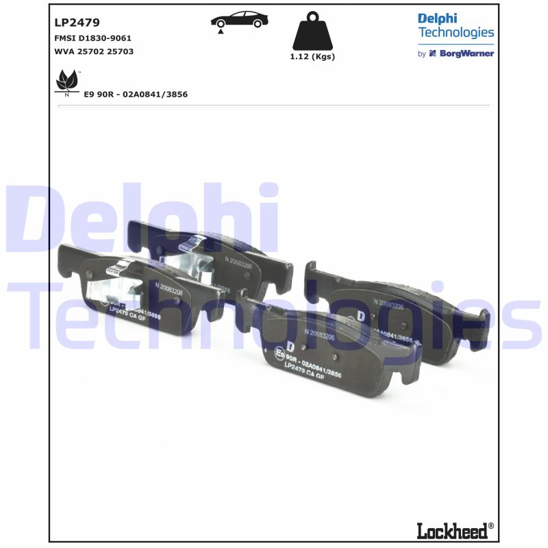 Delphi Diesel Remblokset LP2479