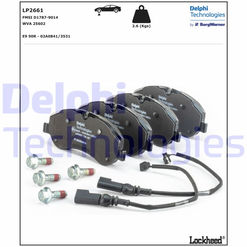 Delphi Diesel Remblokset LP2661