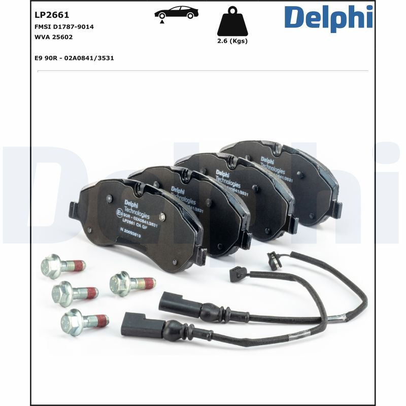 Delphi Diesel Remblokset LP2661