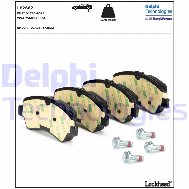 Delphi Diesel Remblokset LP2662