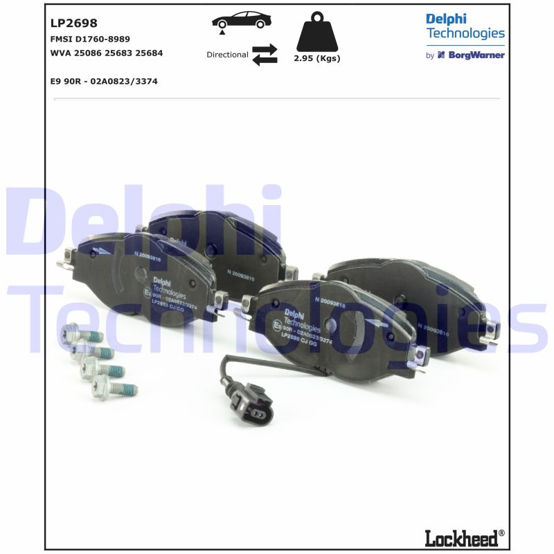 Delphi Diesel Remblokset LP2698