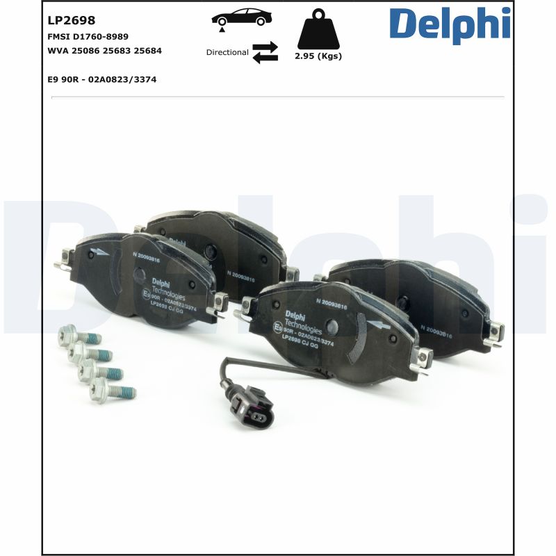 Delphi Diesel Remblokset LP2698