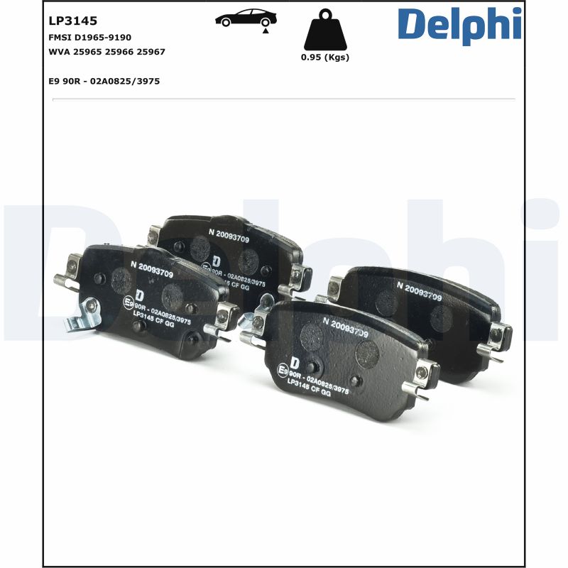 Delphi Diesel Remblokset LP3145