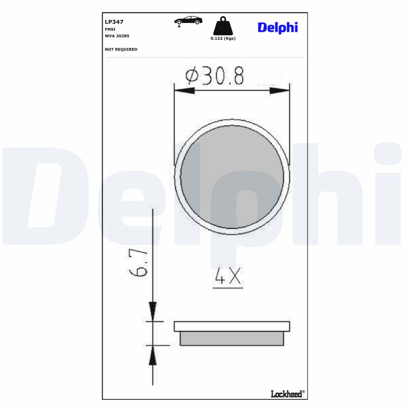 Delphi Diesel Remblokset LP347