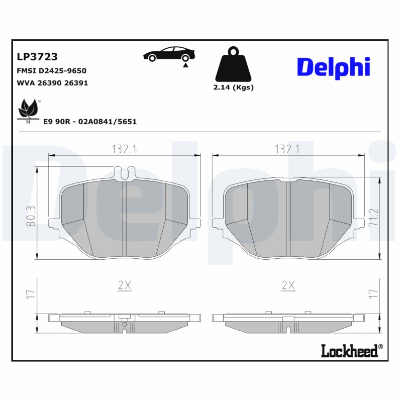 Delphi Diesel Remblokset LP3723