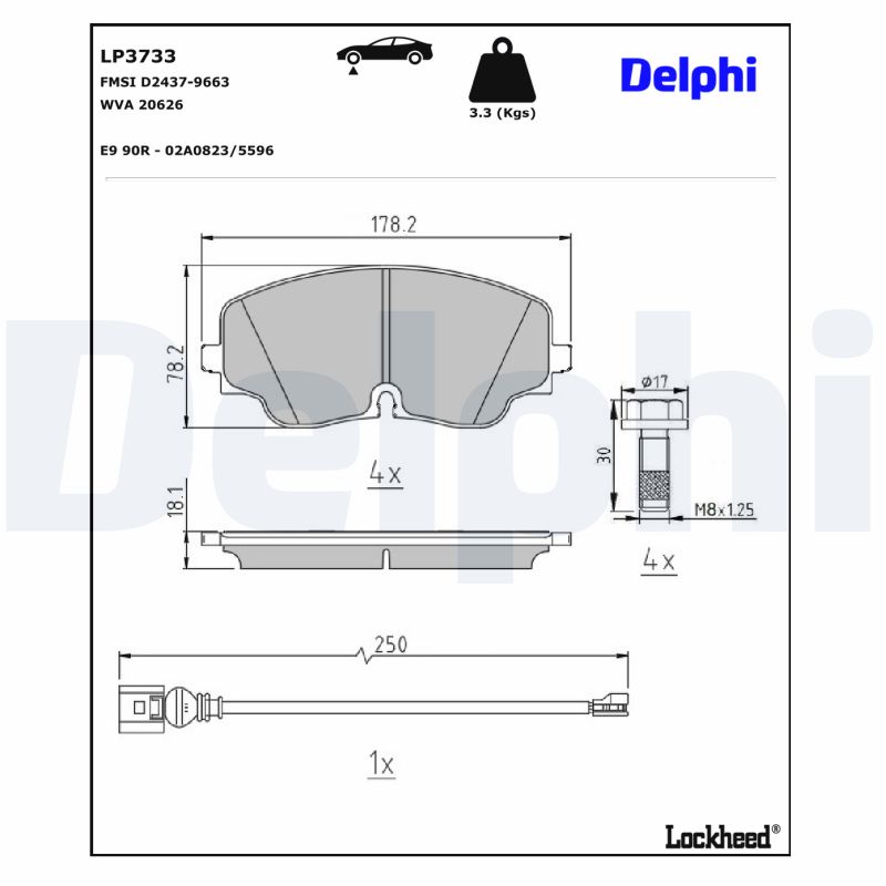 Delphi Diesel Remblokset LP3733