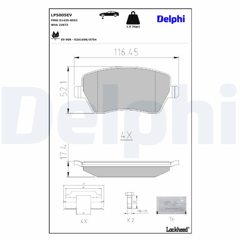 Delphi Diesel Remblokset LP5005EV