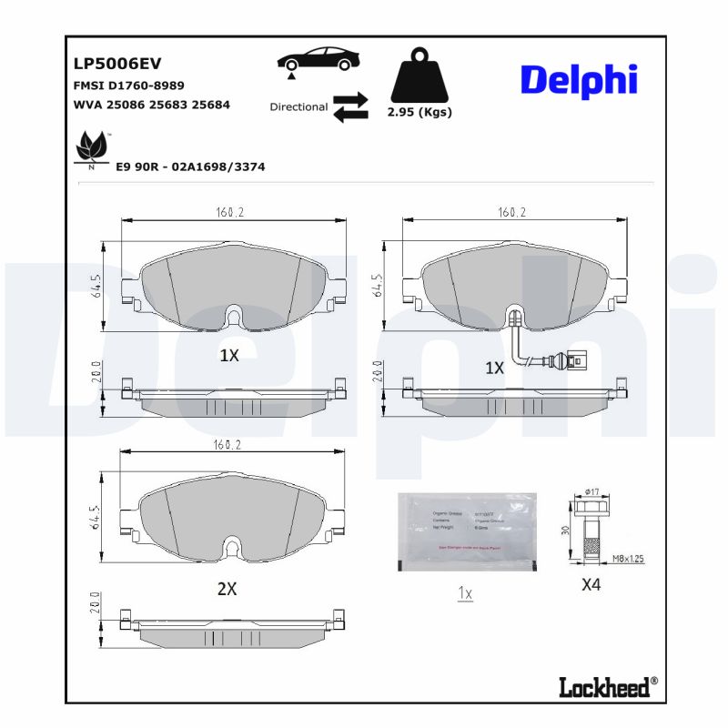 Delphi Diesel Remblokset LP5006EV