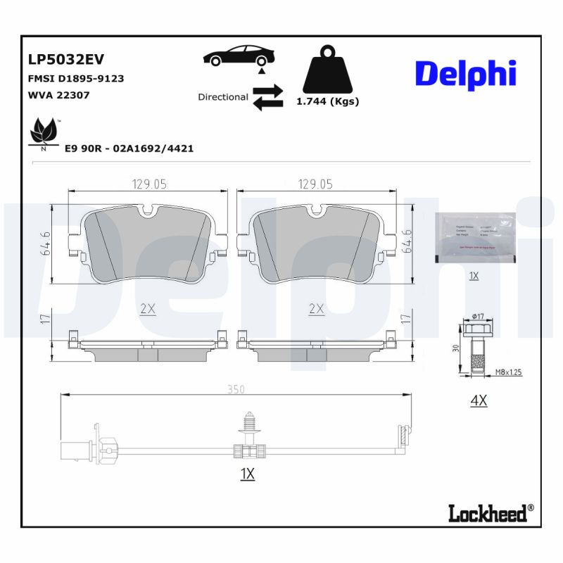 Delphi Diesel Remblokset LP5032EV