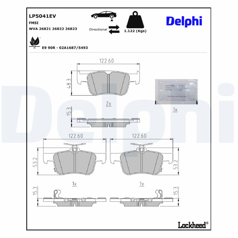 Delphi Diesel Remblokset LP5041EV
