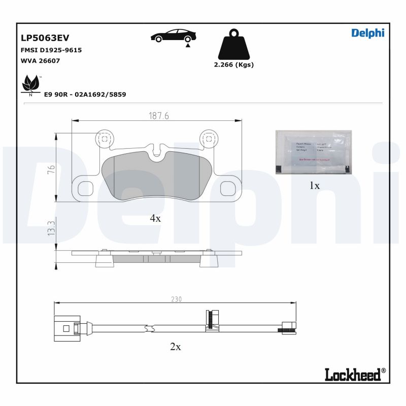 Remblokset Delphi Diesel LP5063EV