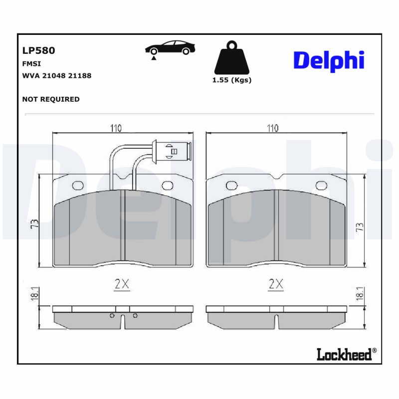 Delphi Diesel Remblokset LP580
