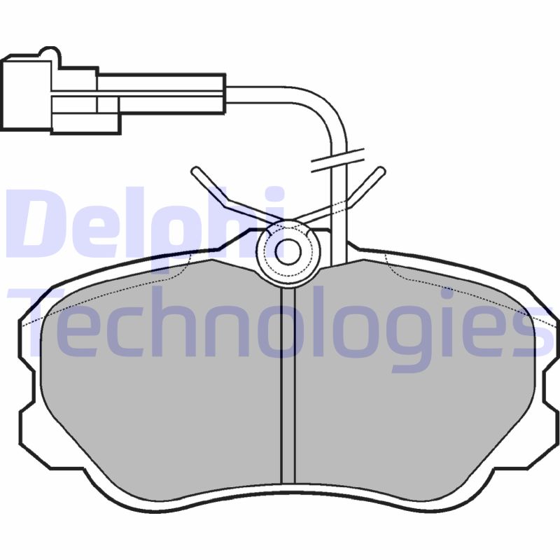 Remblokset Delphi Diesel LP644