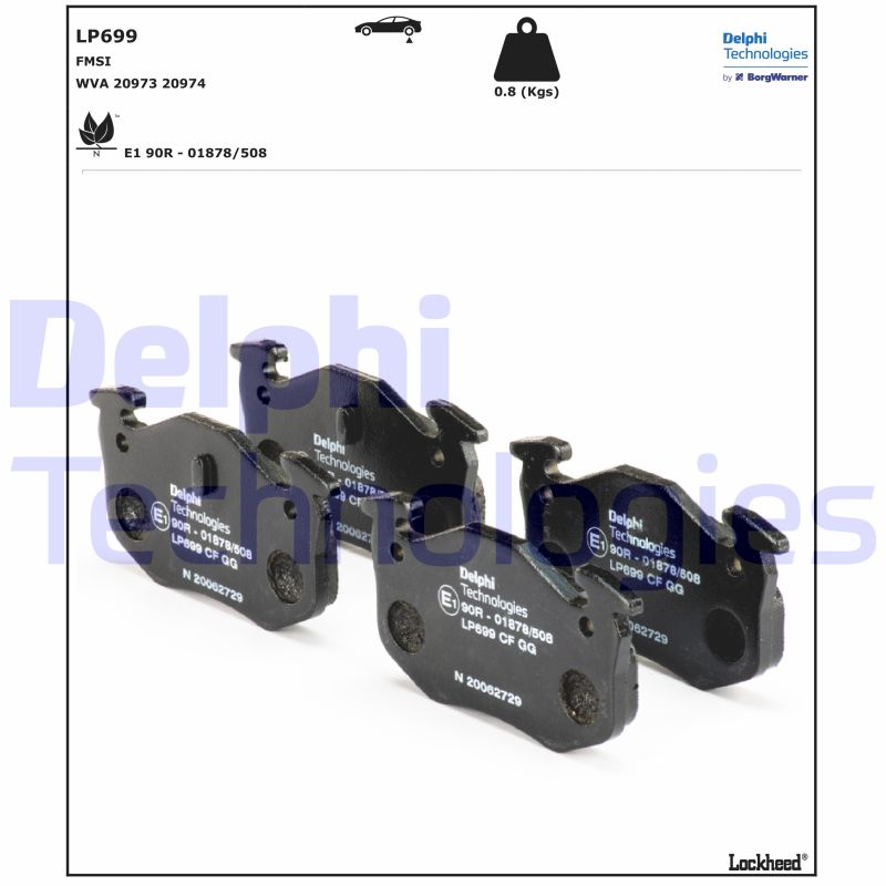 Delphi Diesel Remblokset LP699