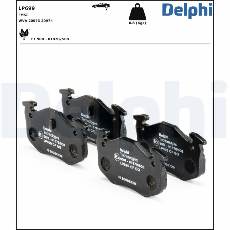 Delphi Diesel Remblokset LP699