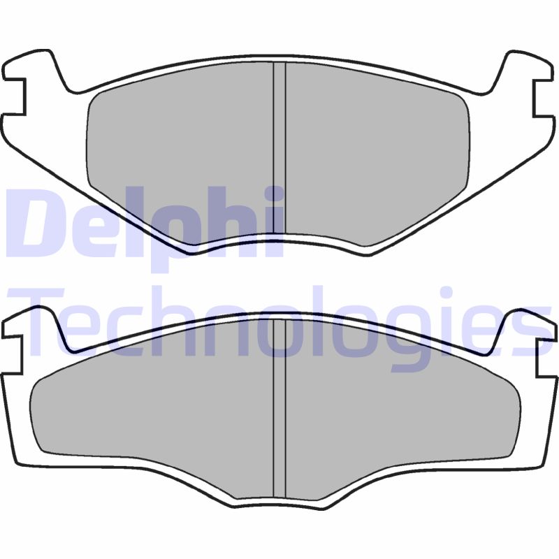 Remblokset Delphi Diesel LP755