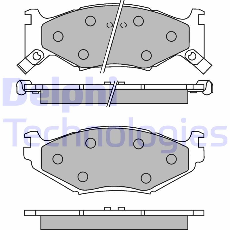 Remblokset Delphi Diesel LP891