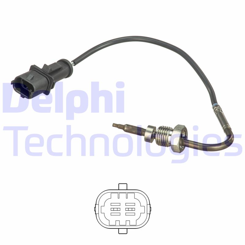 Sensor uitlaatgastemperatuur Delphi Diesel TS30103