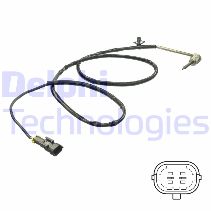 Sensor uitlaatgastemperatuur Delphi Diesel TS30163