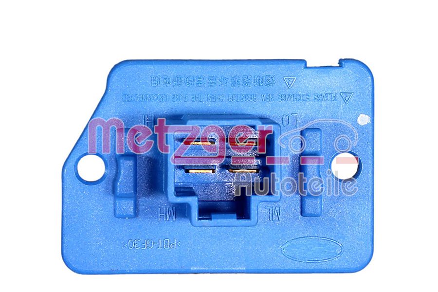 Metzger Weerstand, interieurventilator 0917794