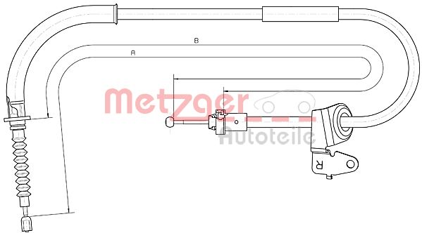 Handremkabel Metzger 10.4302