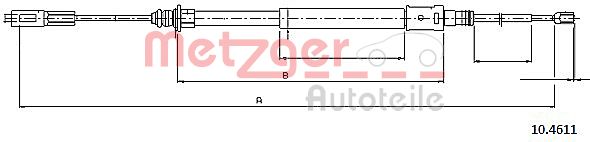 Handremkabel Metzger 10.4611