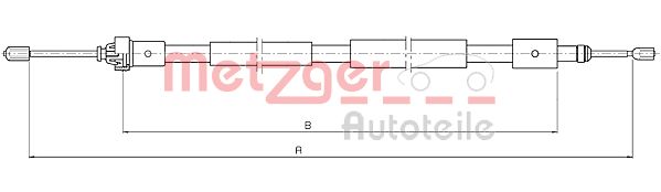 Handremkabel Metzger 10.4655