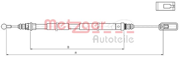 Handremkabel Metzger 10.4721