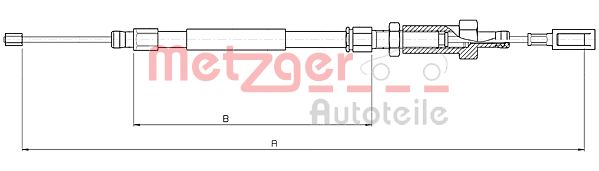 Handremkabel Metzger 10.4726