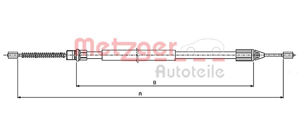 Handremkabel Metzger 10.6542