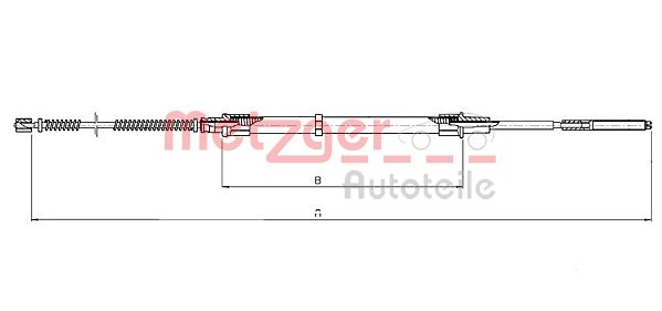 Handremkabel Metzger 10.7131