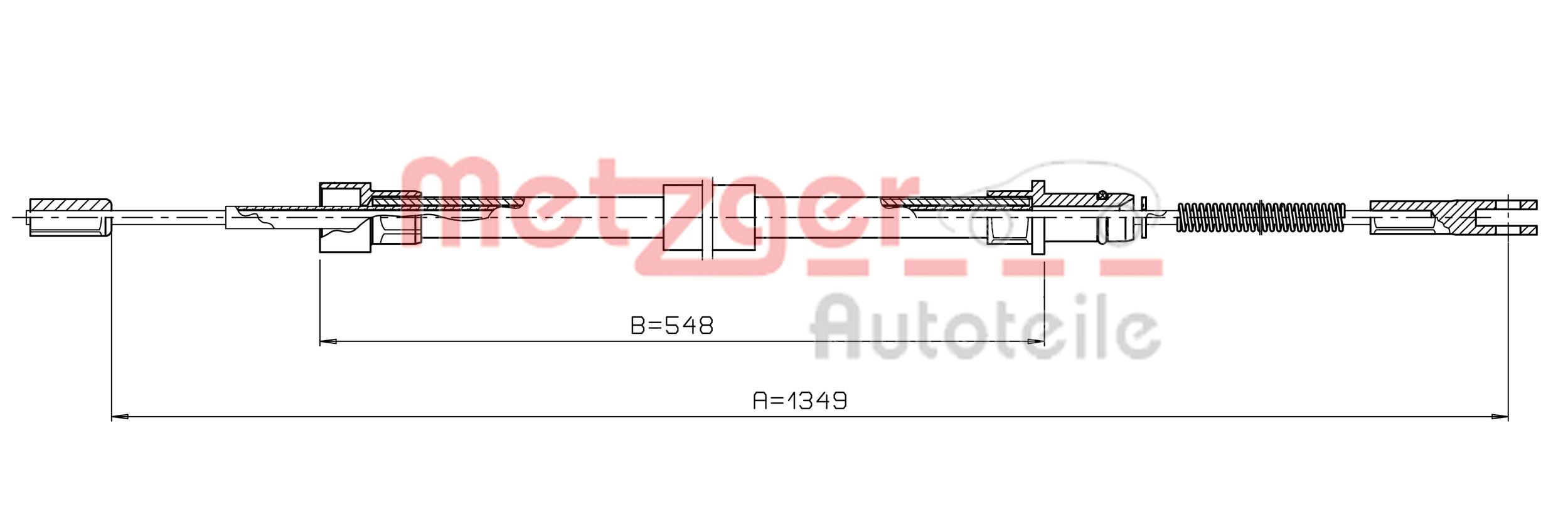 Handremkabel Metzger 10.7814