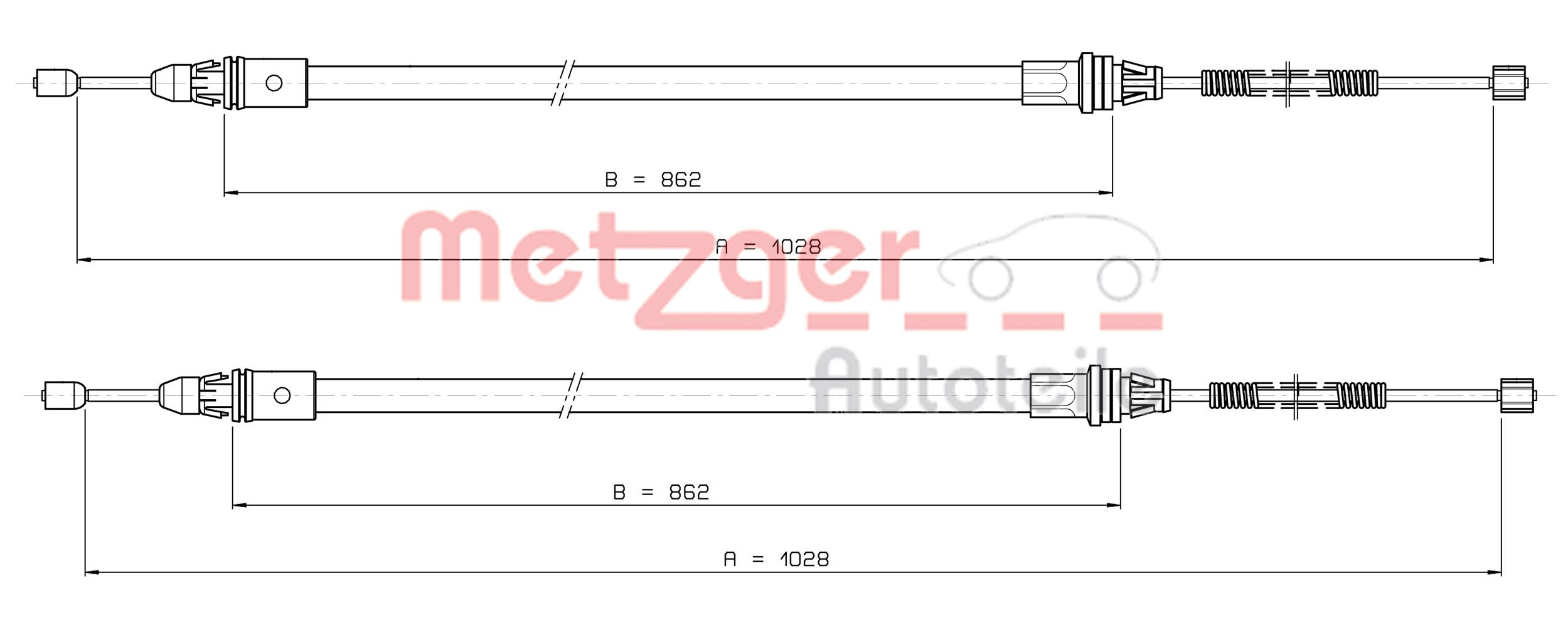 Handremkabel Metzger 10.9337