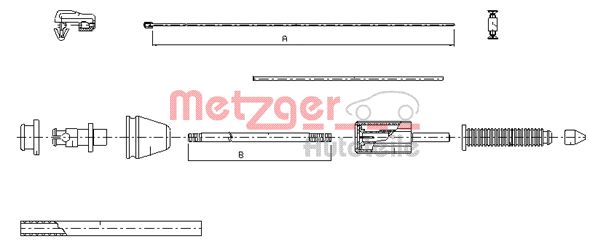 Metzger Gaskabel 10.0383