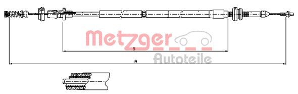 Gaskabel Metzger 10.0904