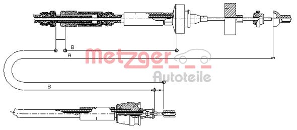 Koppelingskabel Metzger 10.2962