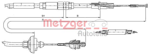 Koppelingskabel Metzger 10.3149