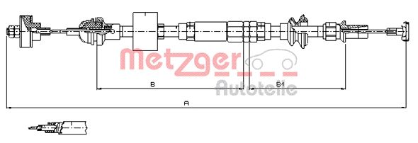 Koppelingskabel Metzger 10.3159