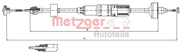 Koppelingskabel Metzger 10.3443