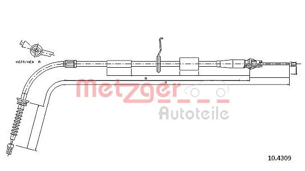 Handremkabel Metzger 10.4309