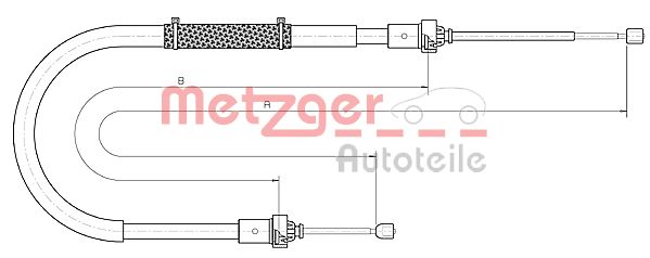 Handremkabel Metzger 10.6895