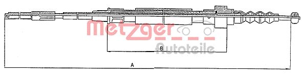 Handremkabel Metzger 10.7403