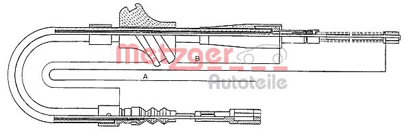 Metzger Handremkabel 10.7501