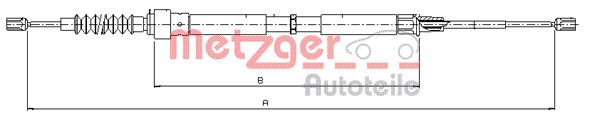 Metzger Handremkabel 10.7504