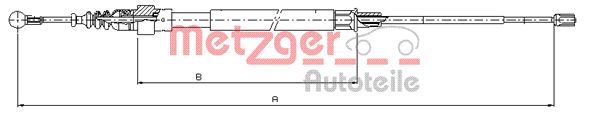 Handremkabel Metzger 10.7509