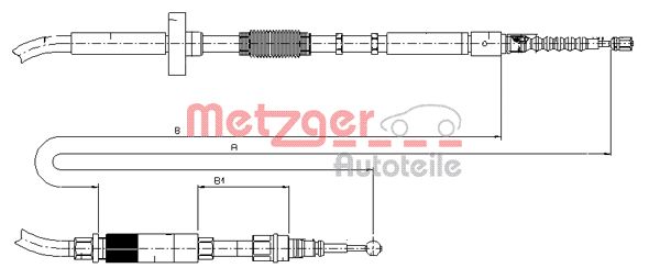 Handremkabel Metzger 10.7531