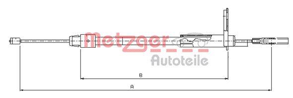 Handremkabel Metzger 10.9327